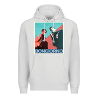 Dove Grey Inglorious Basterds - Bongiorno poster GIFT Premium Hoodie - PixelFlow