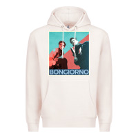Pale Pink Inglorious Basterds - Bongiorno poster GIFT Premium Hoodie - PixelFlow
