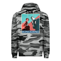 Slate Camo Inglorious Basterds - Bongiorno poster GIFT Premium Hoodie - PixelFlow
