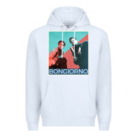 White Inglorious Basterds - Bongiorno poster GIFT Premium Hoodie - PixelFlow