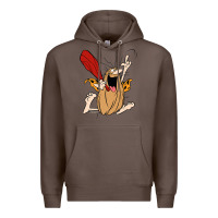 Coffee captain caveman captain caveman unga bunga premium t shirt Premium Hoodie - PixelFlow