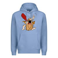 Colony Blue captain caveman captain caveman unga bunga premium t shirt Premium Hoodie - PixelFlow