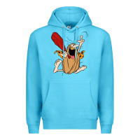 Ocean Blue captain caveman captain caveman unga bunga premium t shirt Premium Hoodie - PixelFlow