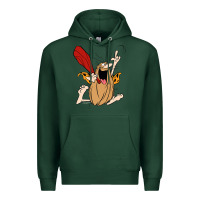 Sports Green captain caveman captain caveman unga bunga premium t shirt Premium Hoodie - PixelFlow