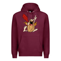 Burgundy captain caveman captain caveman unga bunga premium t shirt Premium Hoodie - PixelFlow