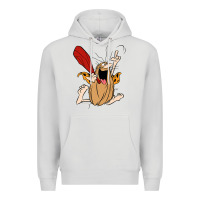 Dove Grey captain caveman captain caveman unga bunga premium t shirt Premium Hoodie - PixelFlow