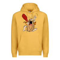 Mustard captain caveman captain caveman unga bunga premium t shirt Premium Hoodie - PixelFlow