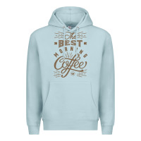 Blue Mist The Best Morning Coffee Premium Hoodie - PixelFlow
