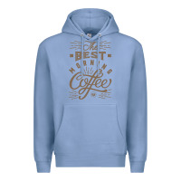 Colony Blue The Best Morning Coffee Premium Hoodie - PixelFlow