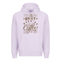 Lilac The Best Morning Coffee Premium Hoodie - PixelFlow