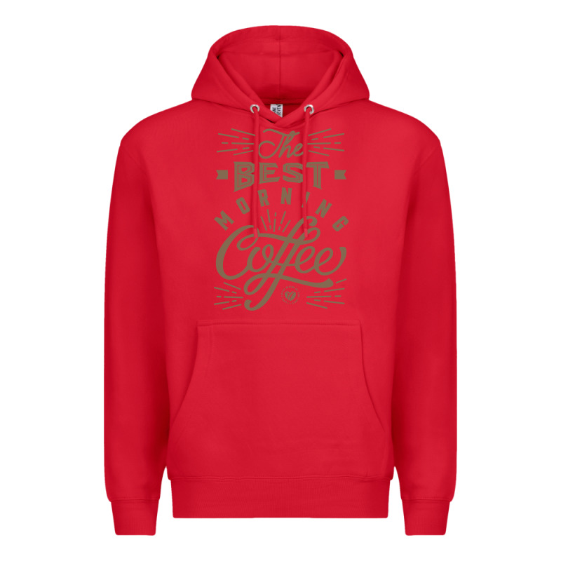 The Best Morning Coffee Premium Hoodie by PixelFlow | Teevron