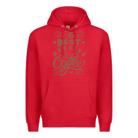Red The Best Morning Coffee Premium Hoodie - PixelFlow