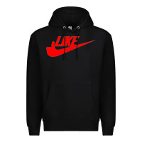 Black like Premium Hoodie - PixelFlow