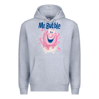 Heather Grey Mr bubble makes bath time fun Premium Hoodie - PixelFlow