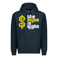Navy price is right Premium Hoodie - PixelFlow