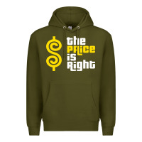 Army Green price is right Premium Hoodie - PixelFlow