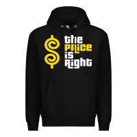 Black price is right Premium Hoodie - PixelFlow