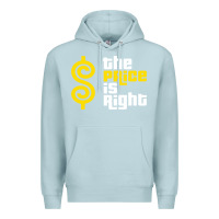 Blue Mist price is right Premium Hoodie - PixelFlow