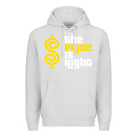 Dove Grey price is right Premium Hoodie - PixelFlow