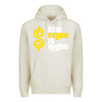 Oatmeal Heather price is right Premium Hoodie - PixelFlow