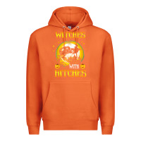 Carrot witches with hitches funny halloween costume gift Premium Hoodie - PixelFlow