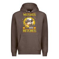 Coffee witches with hitches funny halloween costume gift Premium Hoodie - PixelFlow