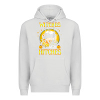 Dove Grey witches with hitches funny halloween costume gift Premium Hoodie - PixelFlow