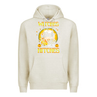 Oatmeal Heather witches with hitches funny halloween costume gift Premium Hoodie - PixelFlow