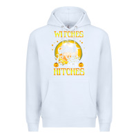White witches with hitches funny halloween costume gift Premium Hoodie - PixelFlow