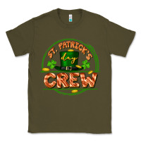 Army Green St. Patrick's Day crew Classic Tee - FaDigitalArtStudio