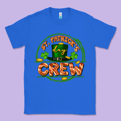 St. Patrick's Day Crew Classic Tee Designed By Fadigitalartstudio