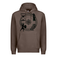 Coffee the four stoic virtues Premium Hoodie - PixelFlow