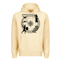 Pina Colada the four stoic virtues Premium Hoodie - PixelFlow