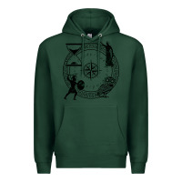 Sports Green the four stoic virtues Premium Hoodie - PixelFlow