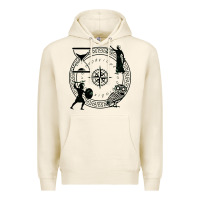 Tofu the four stoic virtues Premium Hoodie - PixelFlow