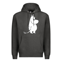 Charcoal Heather moomin character Premium Hoodie - PixelFlow