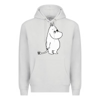 Dove Grey moomin character Premium Hoodie - PixelFlow