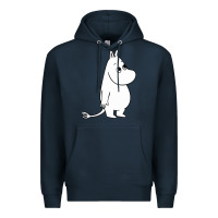 Navy moomin character Premium Hoodie - PixelFlow