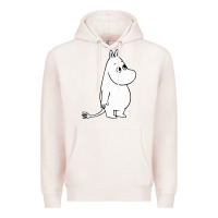 Pale Pink moomin character Premium Hoodie - PixelFlow