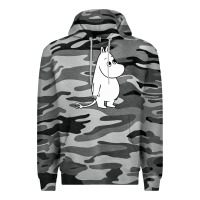 Slate Camo moomin character Premium Hoodie - PixelFlow