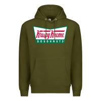 Army Green krispy kreme Premium Hoodie - PixelFlow