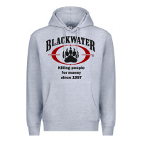 Heather Grey Blackwater Premium Hoodie - PixelFlow