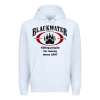 White Blackwater Premium Hoodie - PixelFlow