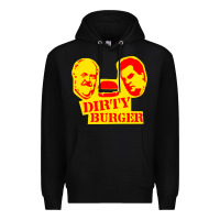 Black dirty burger Premium Hoodie - PixelFlow