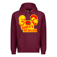 Burgundy dirty burger Premium Hoodie - PixelFlow