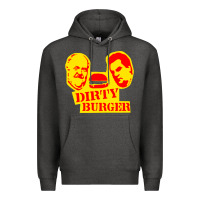 Charcoal Heather dirty burger Premium Hoodie - PixelFlow