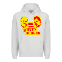 Dove Grey dirty burger Premium Hoodie - PixelFlow