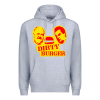 Heather Grey dirty burger Premium Hoodie - PixelFlow