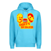 Ocean Blue dirty burger Premium Hoodie - PixelFlow