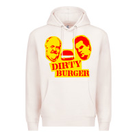 Pale Pink dirty burger Premium Hoodie - PixelFlow